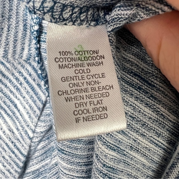 Lou & Grey Women's Thin Maxi Length Skirt Blue and White Stripe Size Medium - Picture 6 of 8